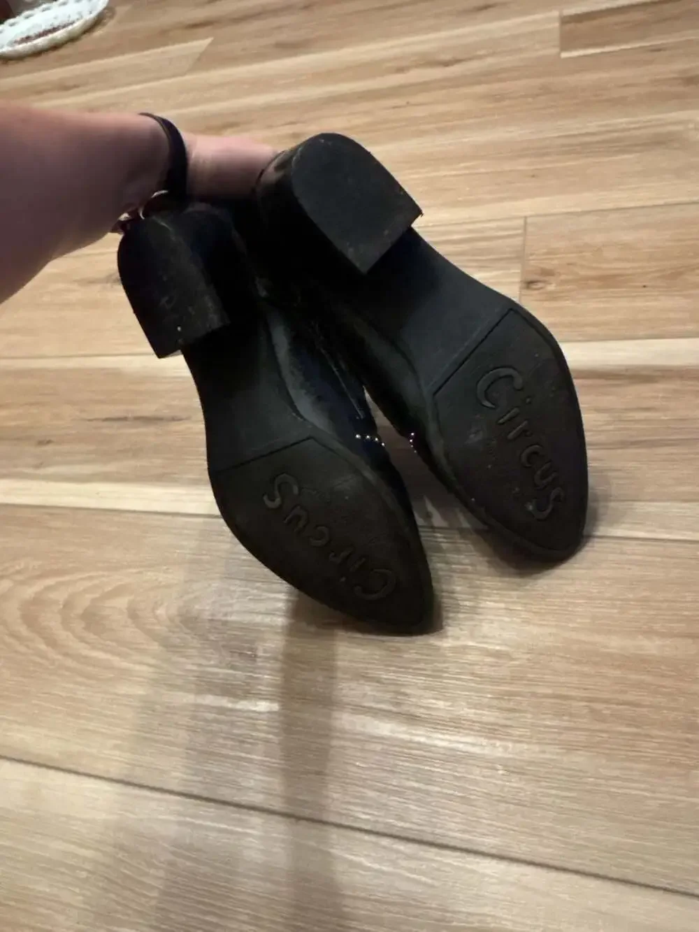 Circus by Sam Edelman Black Studded Western Ankle Booties